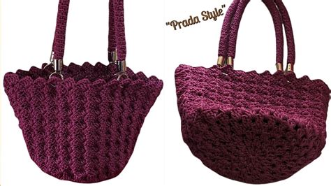 borsa prada uncinetto tutorial